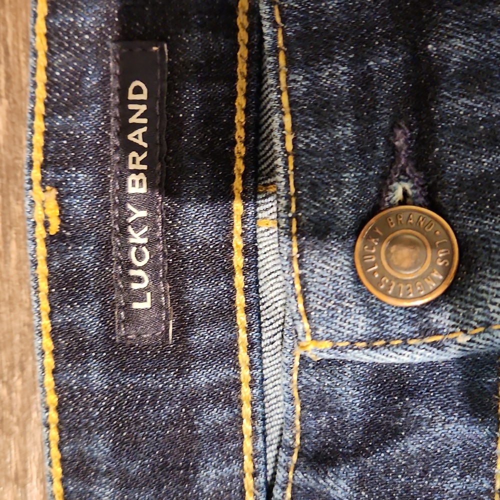 ❤️ LUCKY BRAND 410 ATHLETIC STRAIGHT LEG JEANS, 36 - Picture 5 of 9